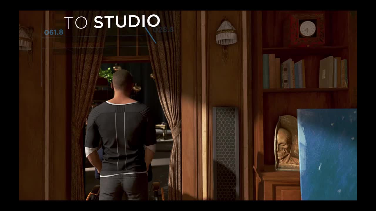 5.进入画室拉开窗帘的瞬间