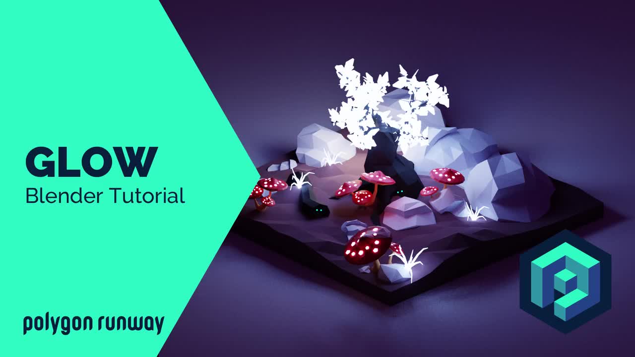 Glow - Blender 2.8 Low Poly 3D Modeling Tutorial (1ZFAcCN5MK4)