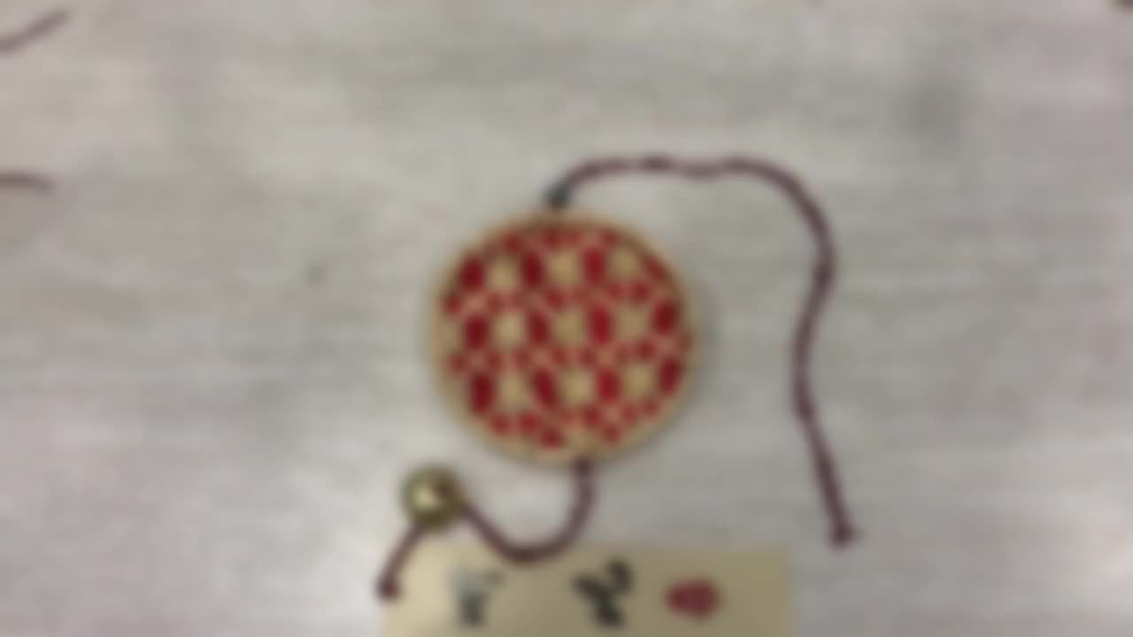 DIY竹编风铃B款（米字花）