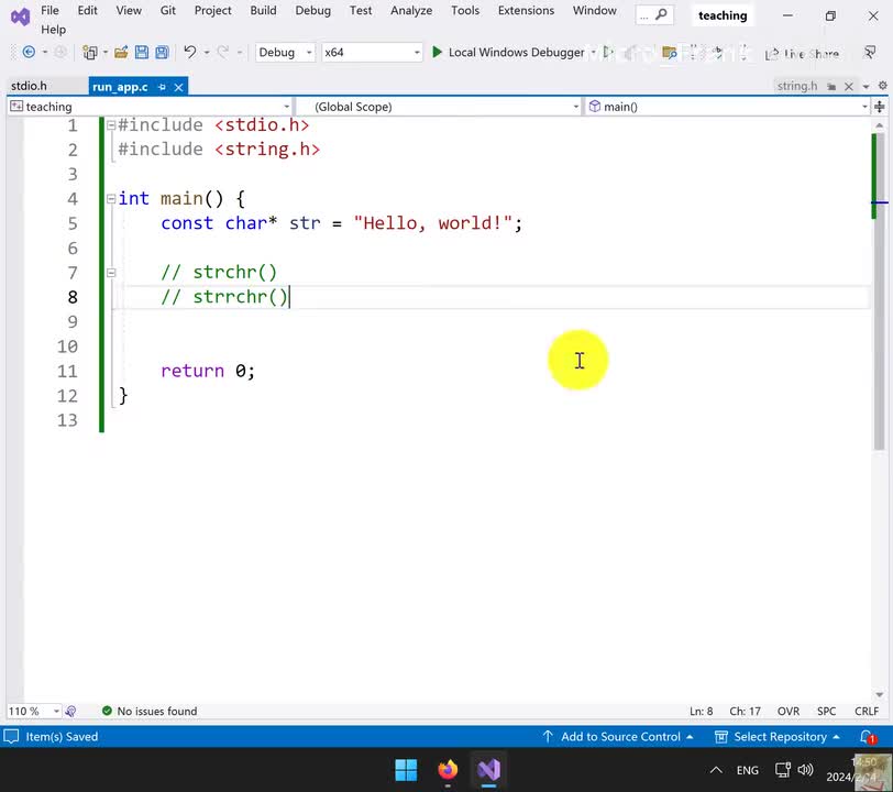 198.strchr与strrchr