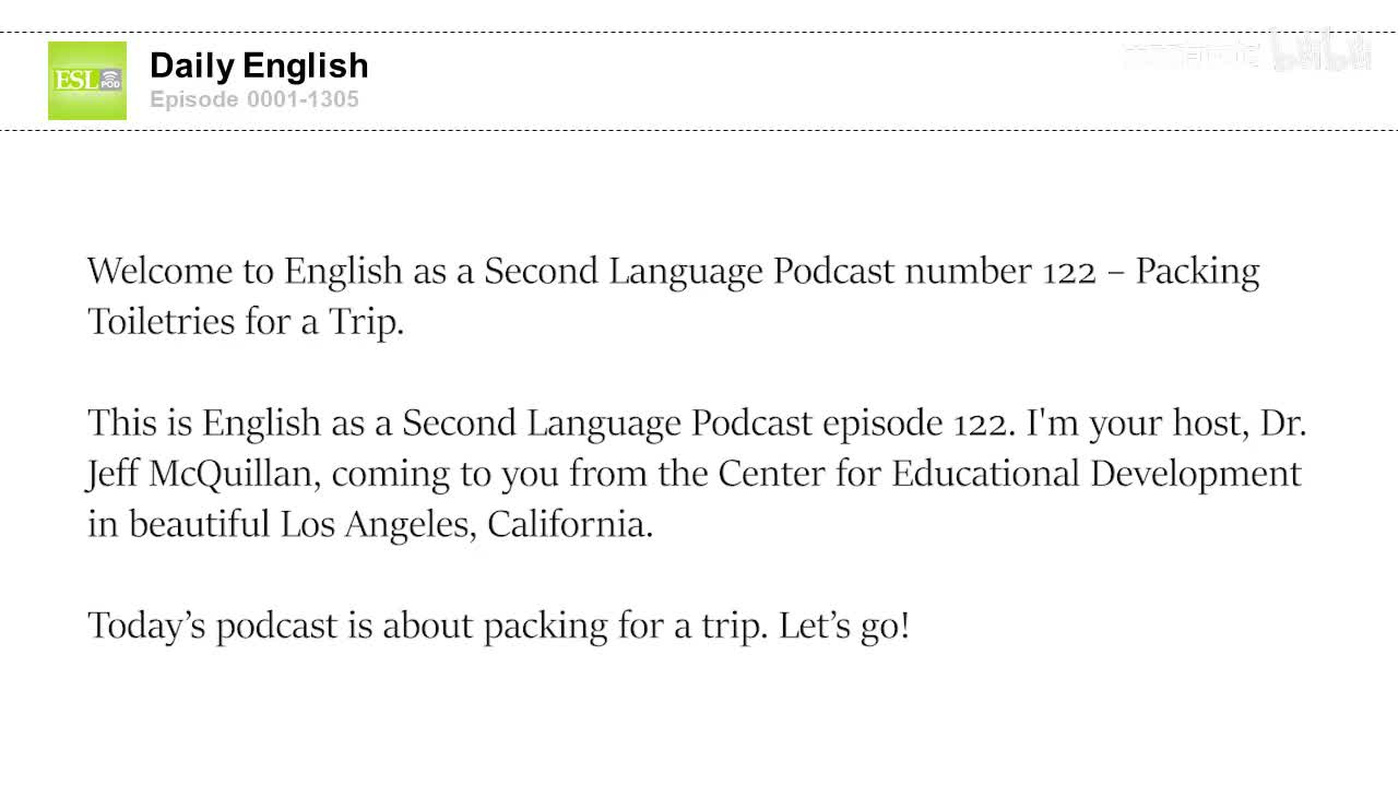 0122 – Packing Toiletries For A Trip