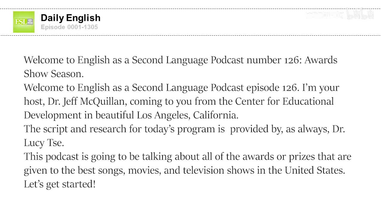 0126 Award Show Season