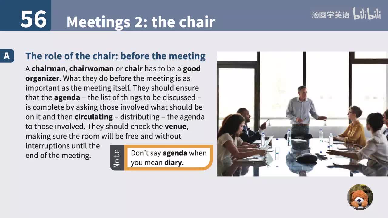 56.Meetings 2: the chair