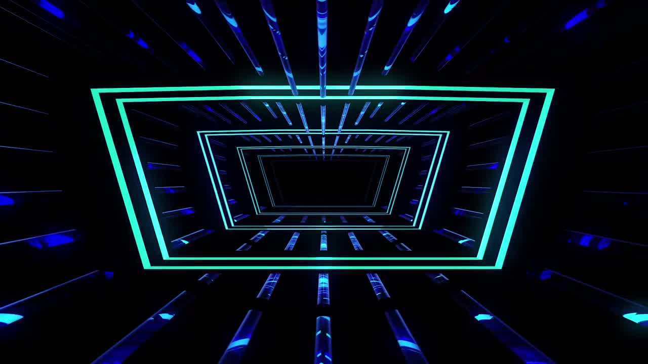 【舞台背景】方块盒子光柱隧道