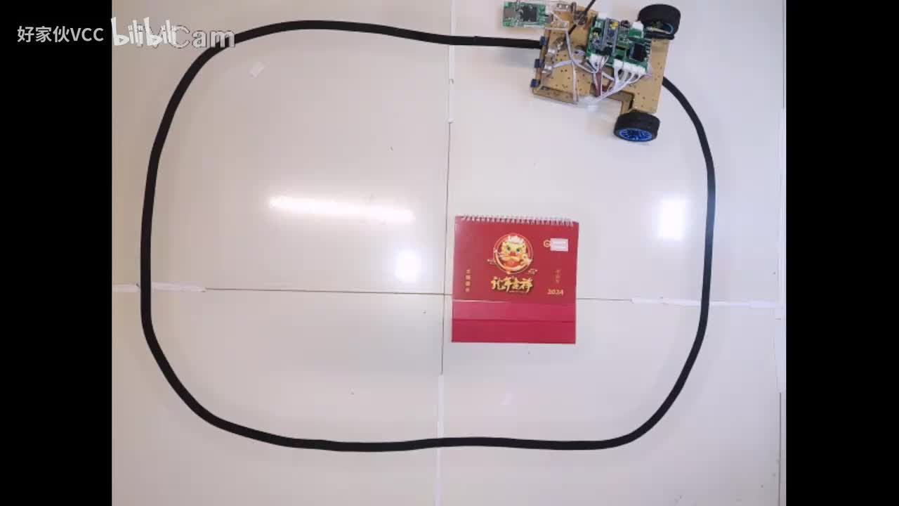 19.0.0-openmv教程-openMV摄像头视觉循迹部分效果演示-stm32入门教程-STM32智能小车