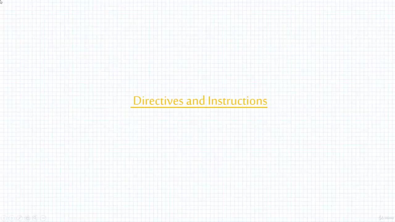 06-003 Introduction to Directives and Instructions