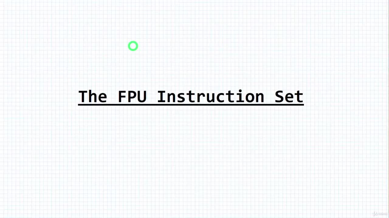 13-002 Overview of the FPU Instruction Set