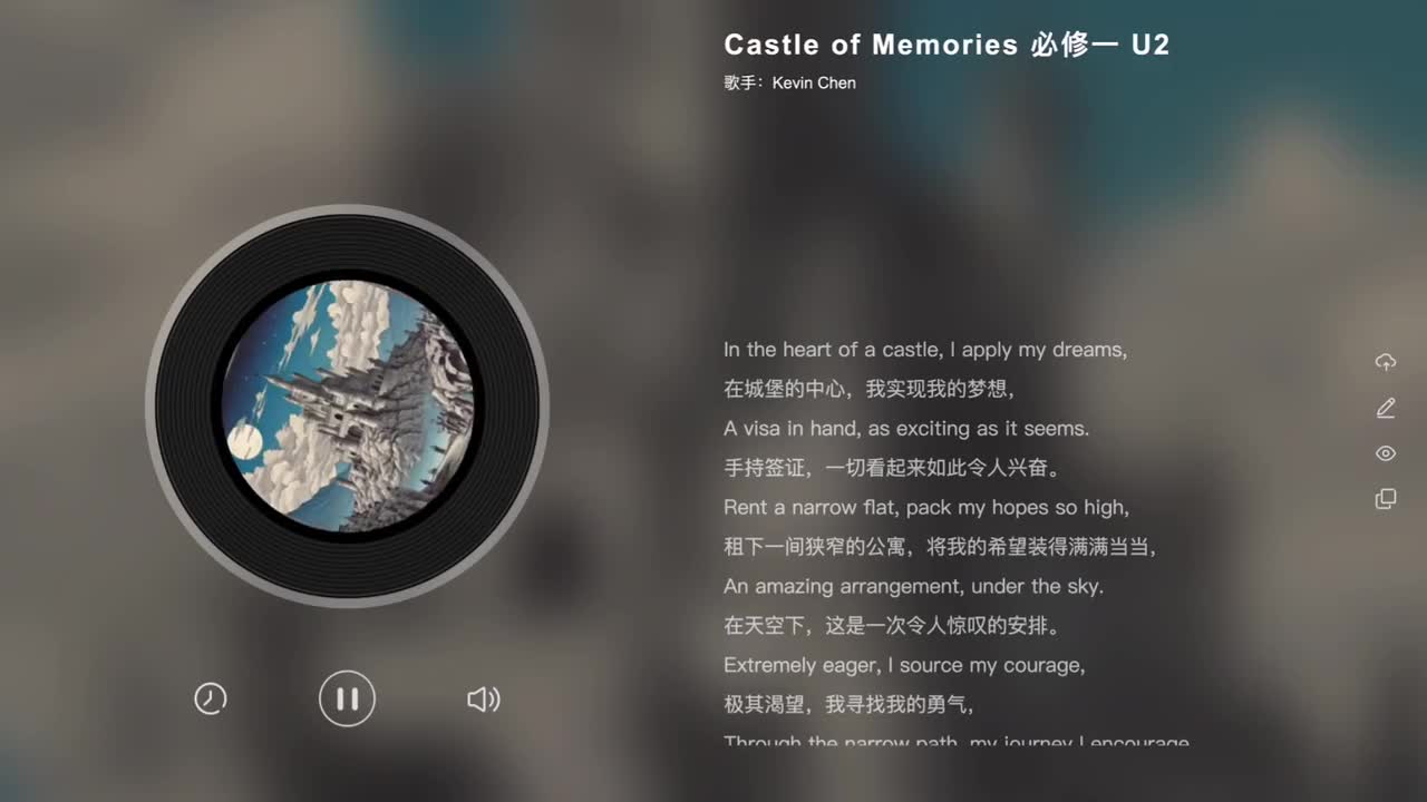 必修一 Unit 2 Castel of Memories