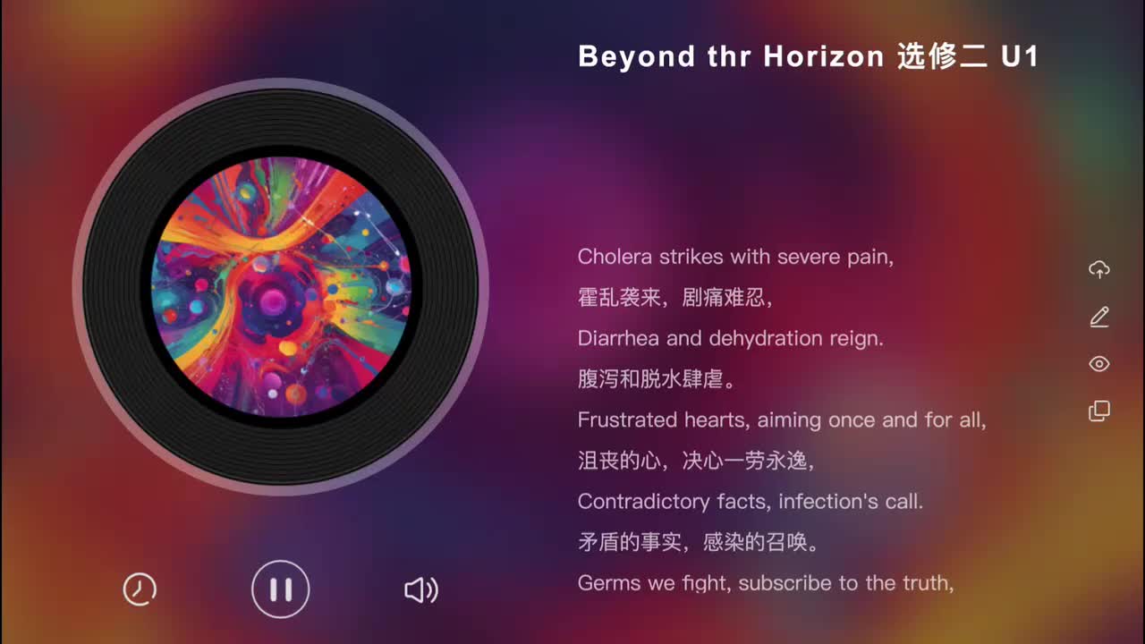 选修二 Unit 1 Beyond the Horizon