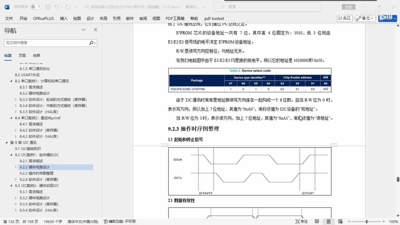 080_I2C_软件模拟I2C案例_时序图整理