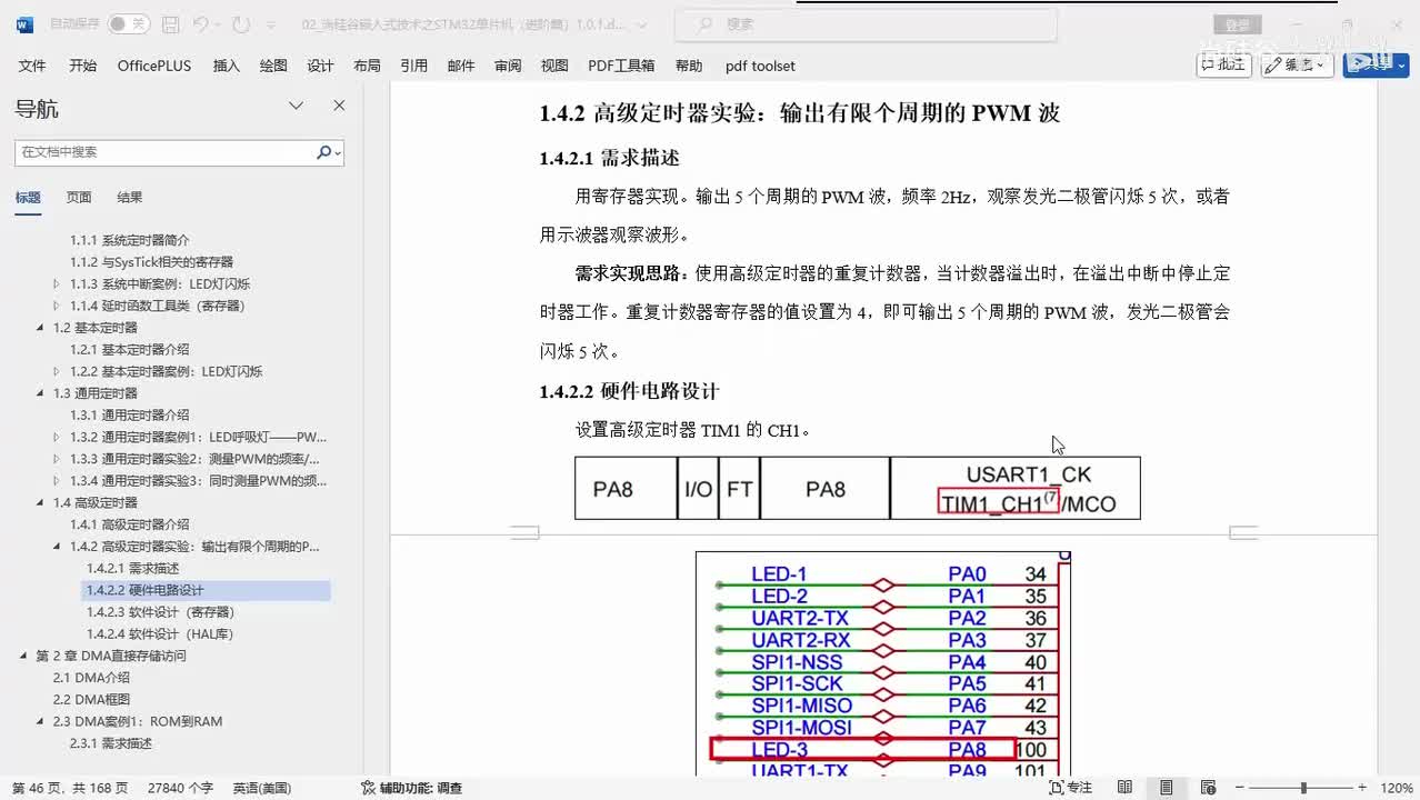 136_定时器_高级定时器案例_寄存器方式实现
