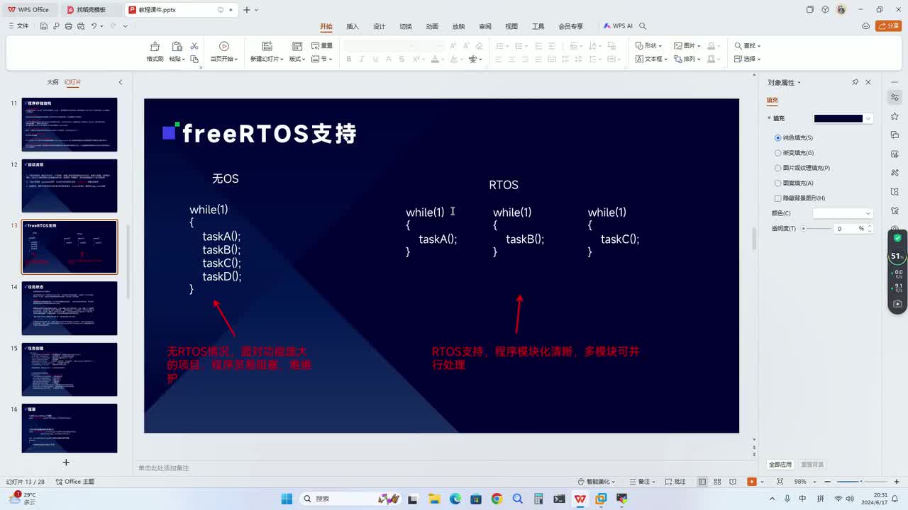 第五讲 FreeRTOS操作系统——任务创建