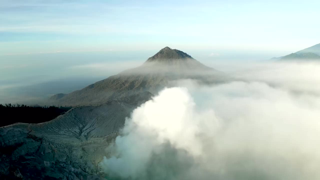 火山 火山锥 云雾 #1164