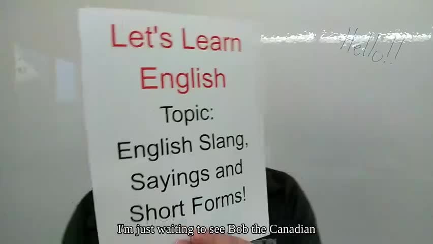 28.[20190419] English Lesson - Slang, Sa...