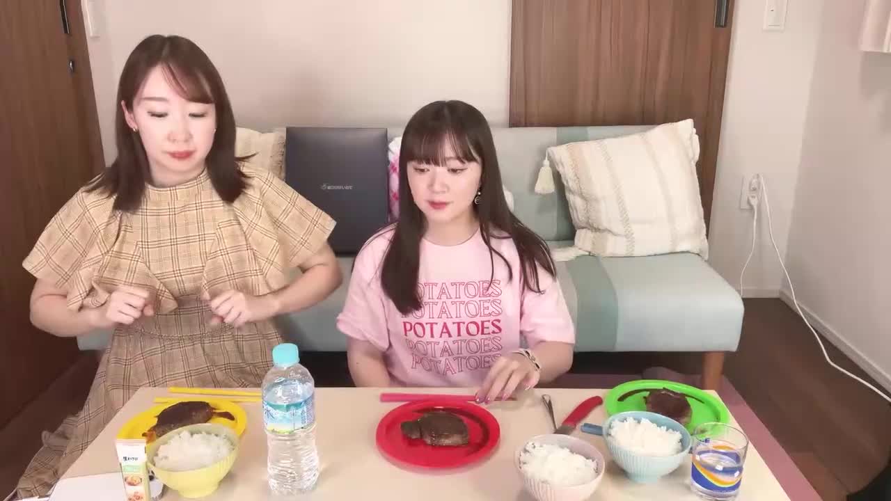 【生配信】岩手のお米とお肉を食べるよ🍖💕