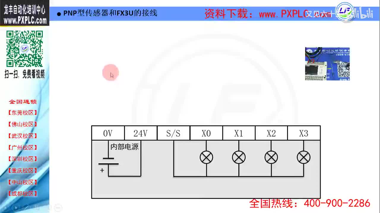 2.12-PNP型传感器和FX3U的接线