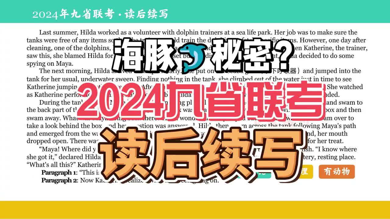 2024年九省联考·海豚Maya