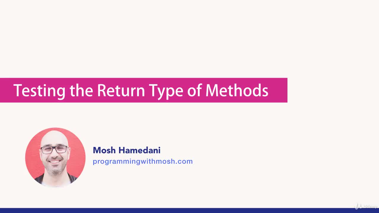 031 Testing the Return Type of Methods