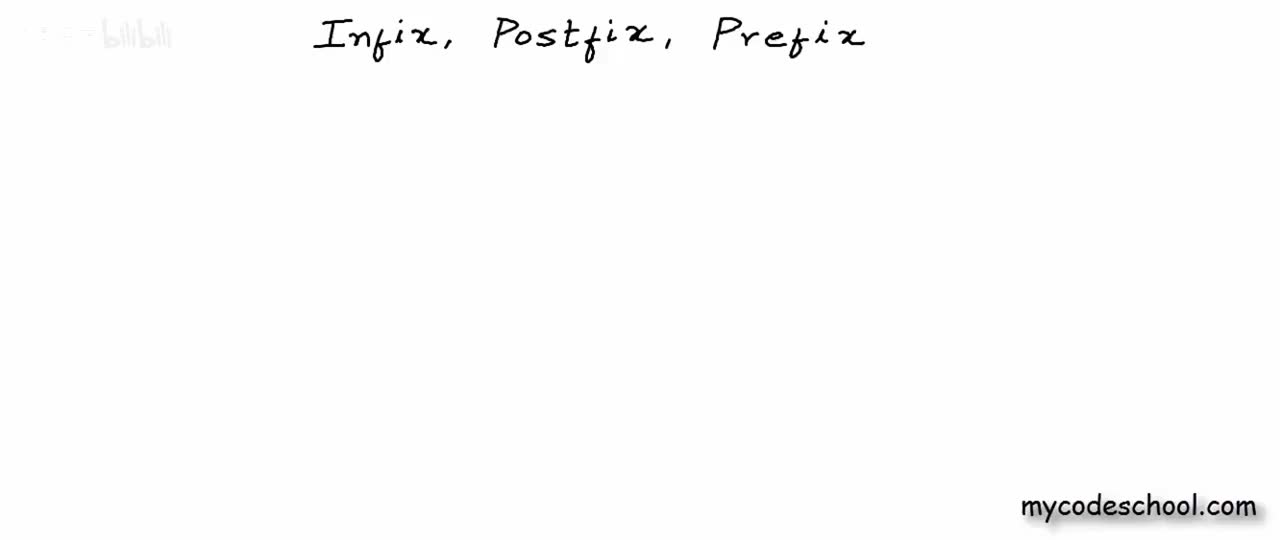 19.栈：中缀, 前缀, 后缀的基本概念