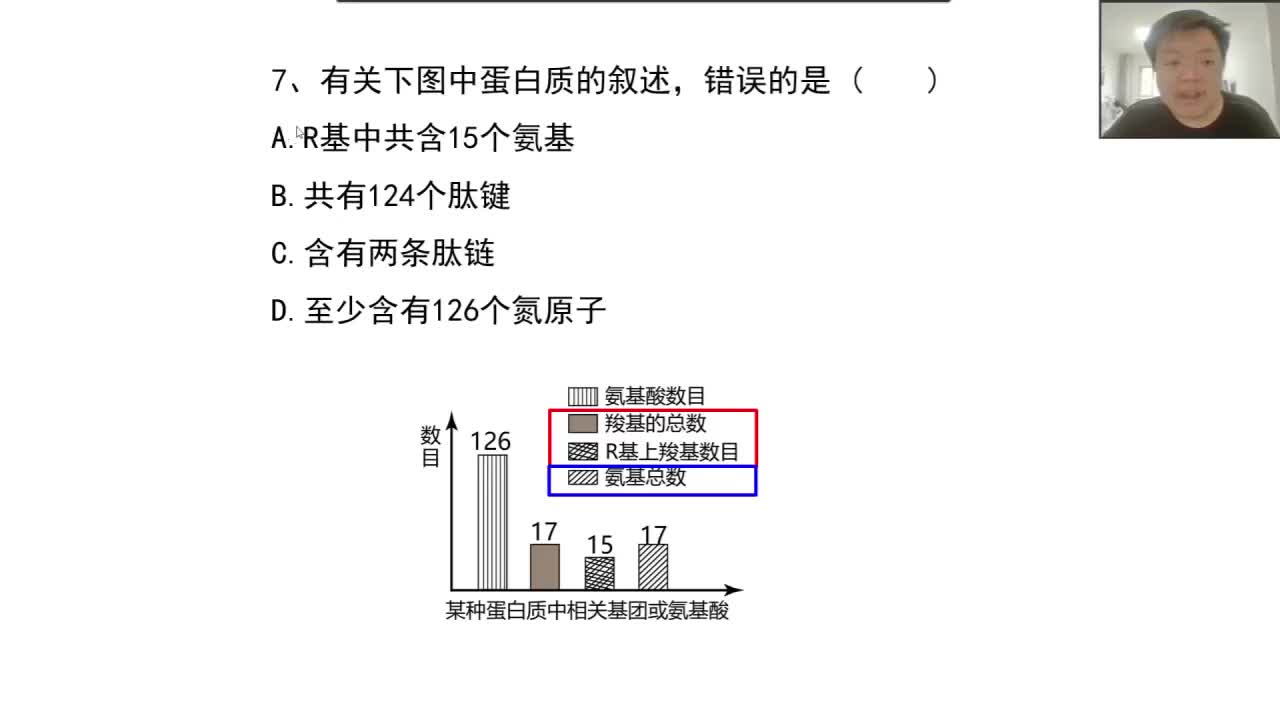 必修1第二章第4节：蛋白质（9-7）分子量计算