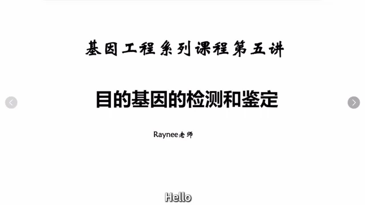 基因工程第五讲