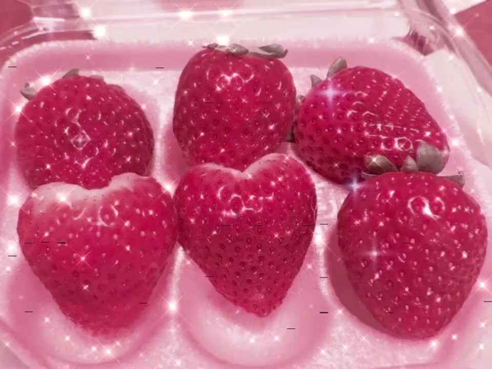 crunchy strawberries asmr