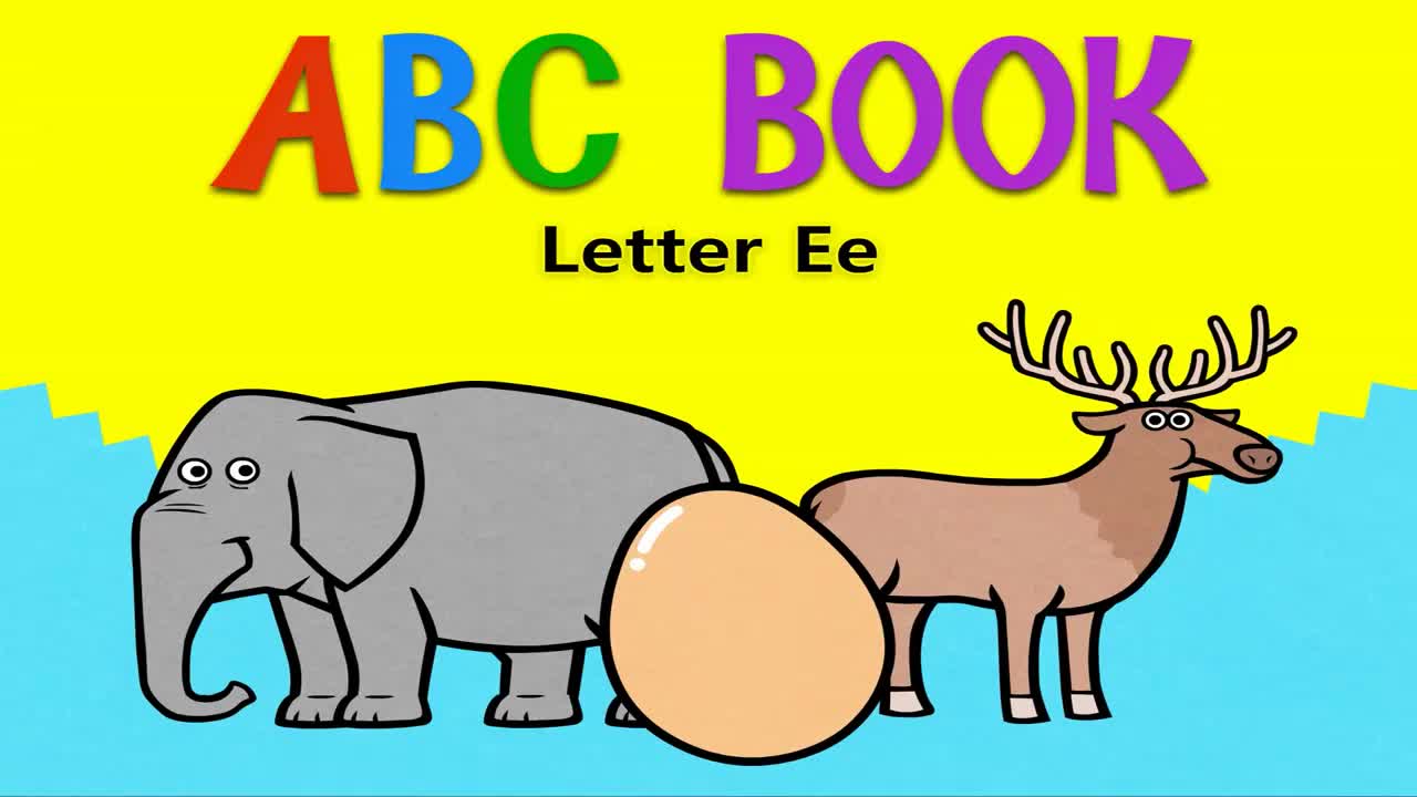 英文【ABC Book】005 Letter Ee