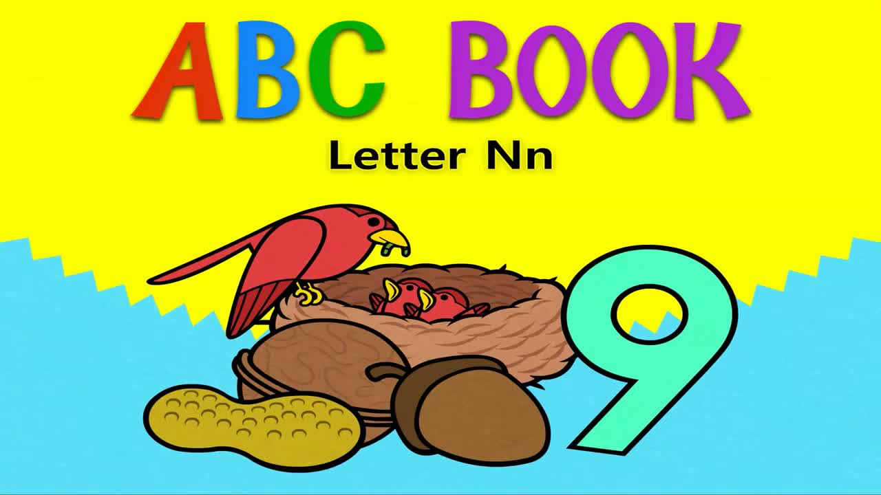 英文【ABC Book】014 Letter Nn