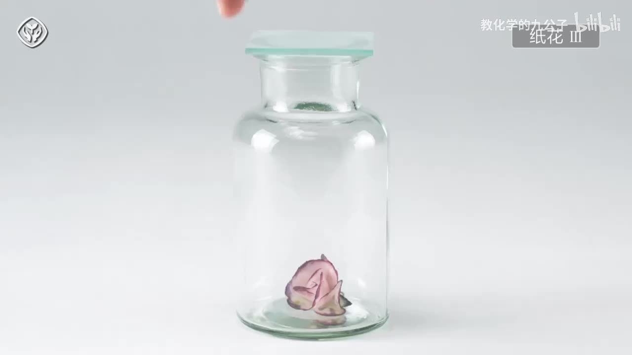 10吹干第三朵纸花（红色变回紫色）