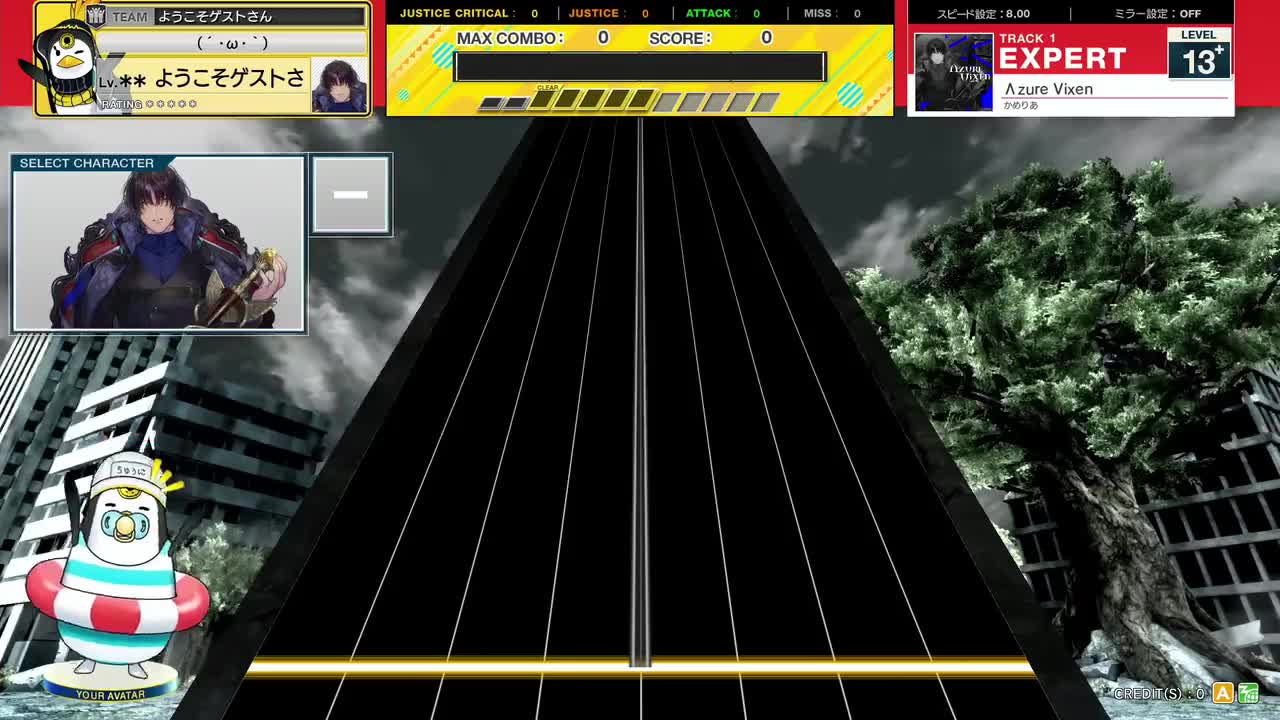 13.8(X-V) Λzure Vixen [EXPERT 13+] (譜面確認) [CHUNITHM チュウニズム]