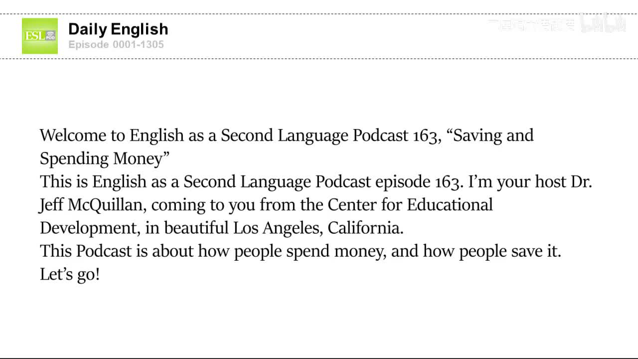 0163 Saving and Spending Money