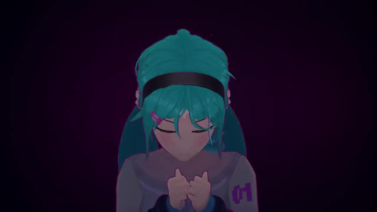 初音-挥手