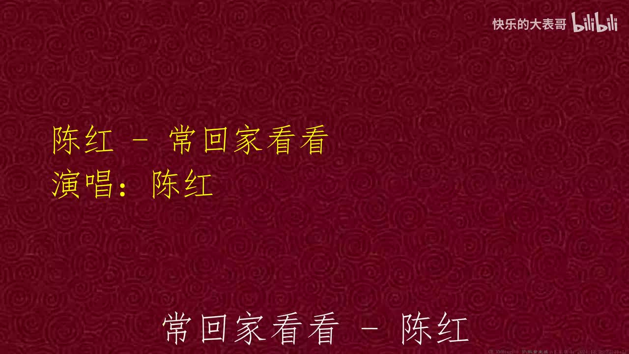 陈红 - 常回家看看