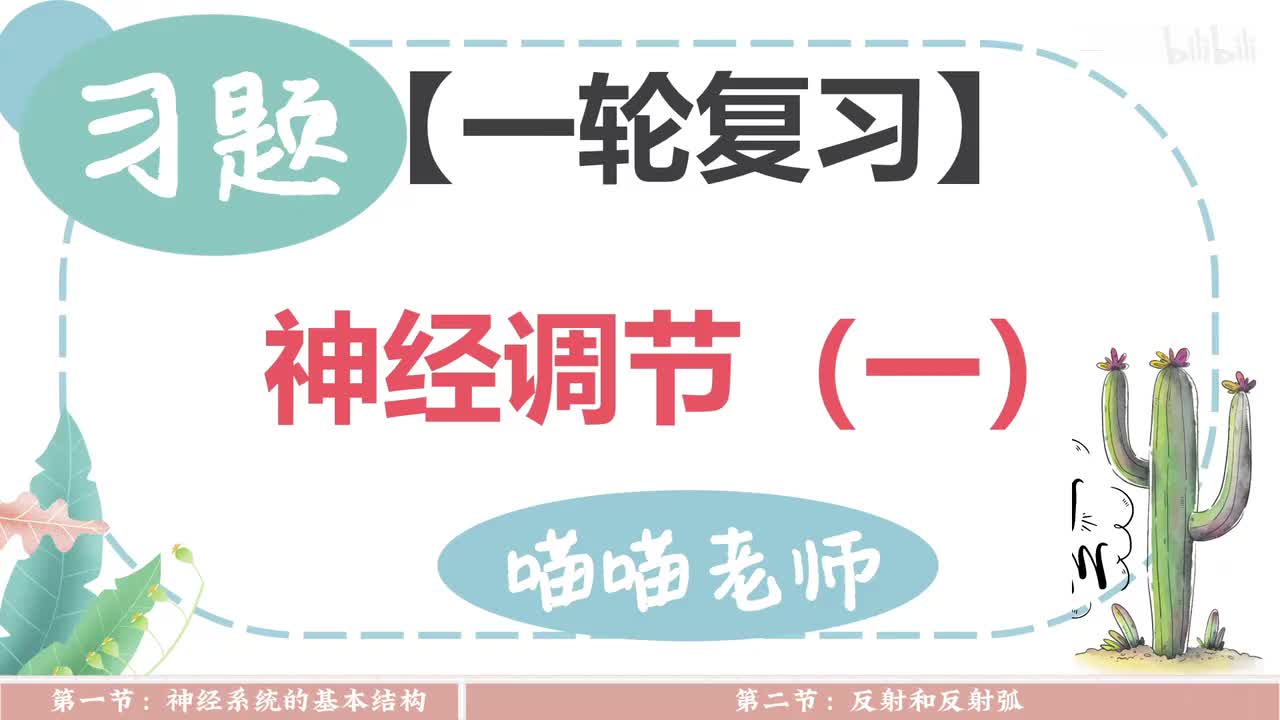 【习题】17-1神经系统和反射