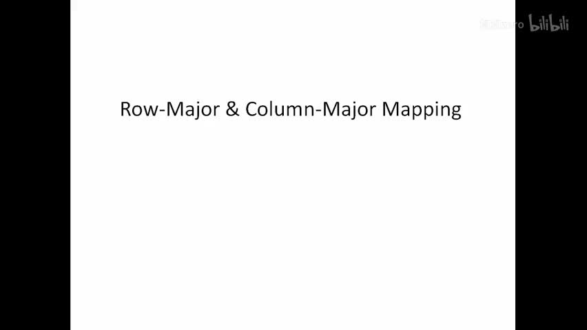 p82 Row-Major and Column-Major Mapping