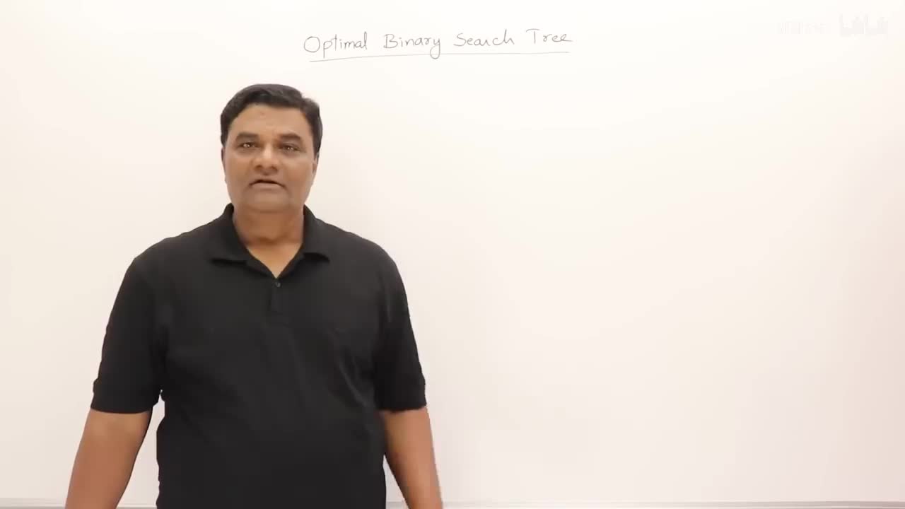 p55 4.6 Optimal Binary Search Tree (Successful Search Only) - Dynamic Programmin