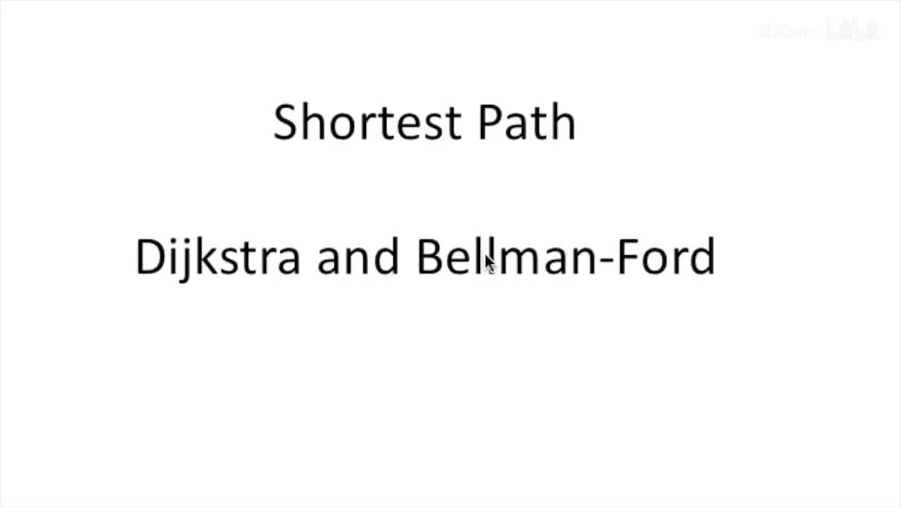 p79 Shortest Path Algorithms (Dijkstra and Bellman-Ford) - Simplified