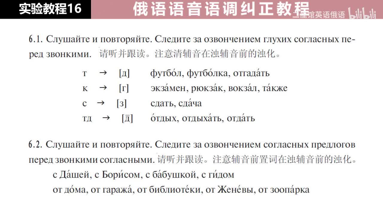 16 练习6 清辅音浊化