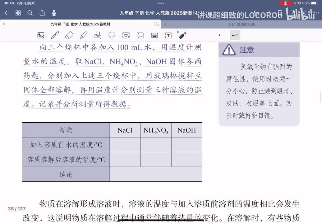 9.1-2 溶解时的吸热放热现象及溶液的应用