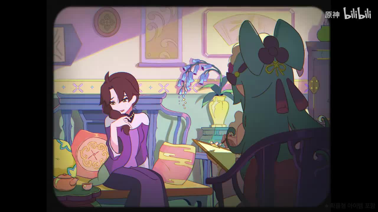 韩-《原神》梦见月瑞希角色PV——「心中梦中盘中餐」