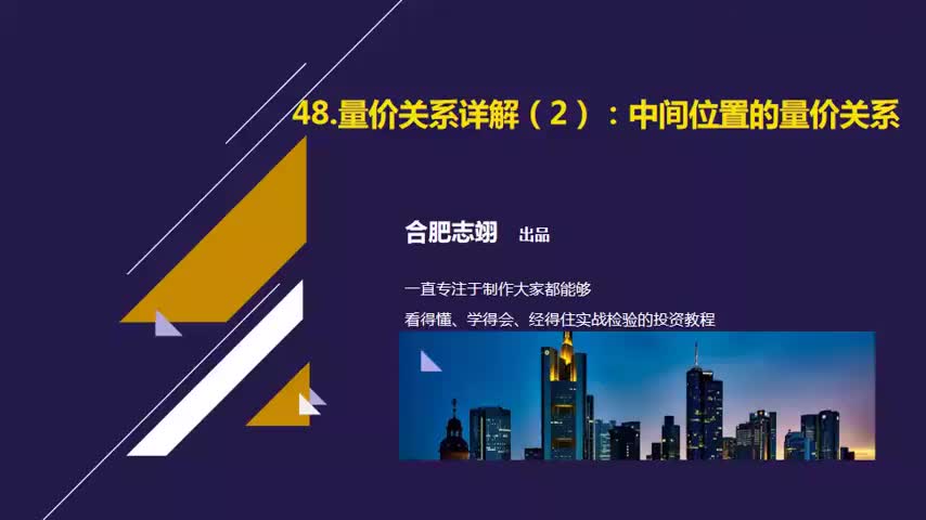 48.量价关系详解（2）：中间位置的量价关系