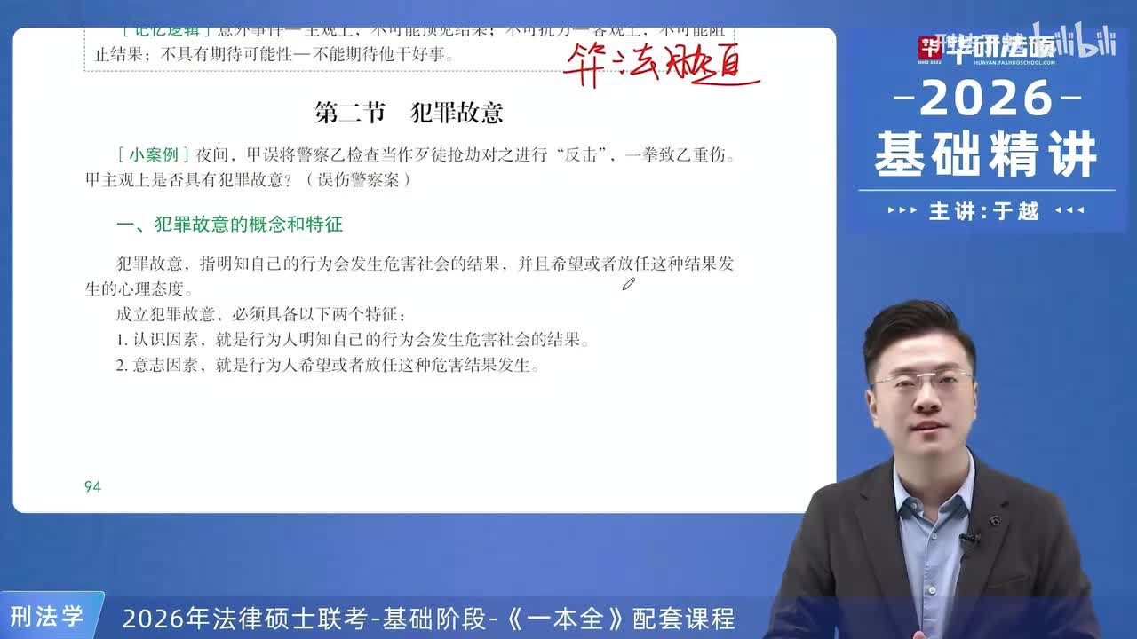 【26法硕刑法】7-2 犯罪故意