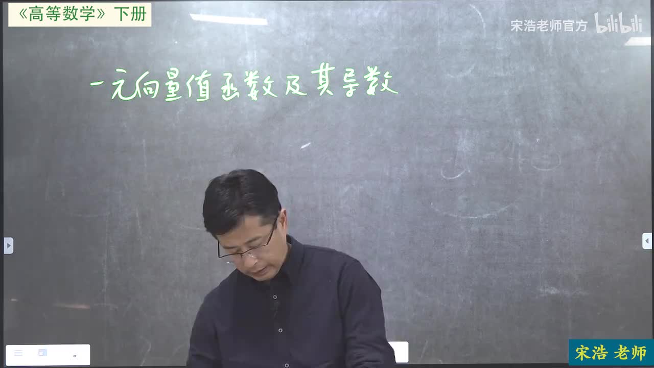 一元向量值函数及其导数