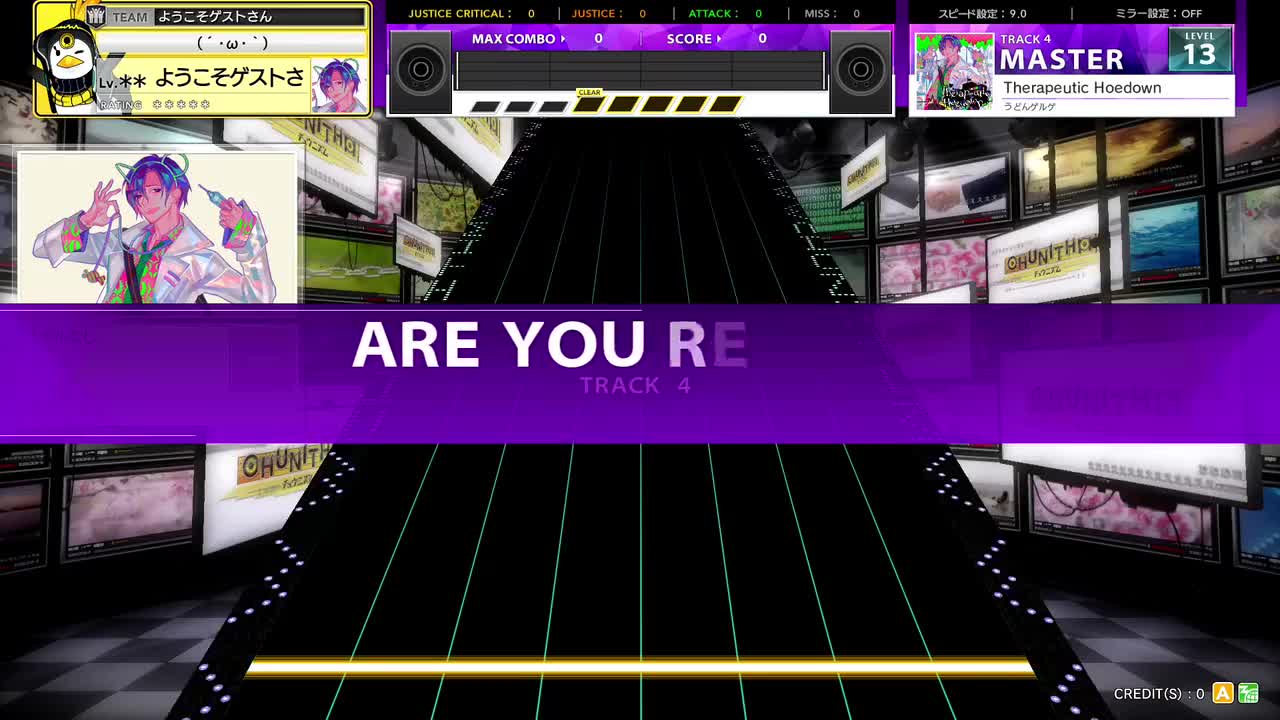 14.4(X-V) Therapeutic Hoedown [MASTER 14] (譜面確認) [CHUNITHM チュウニズム]