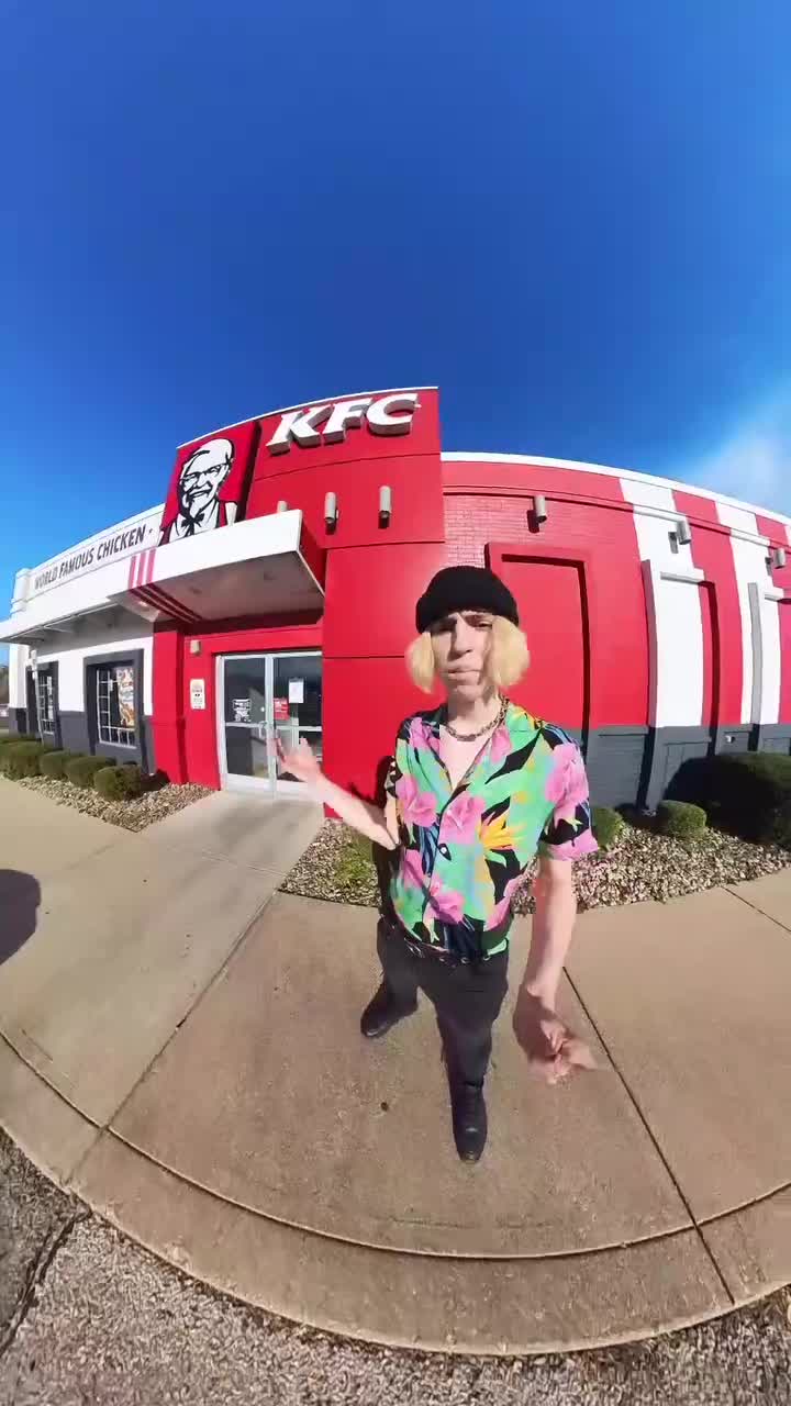 给肯德基的顾客捣乱