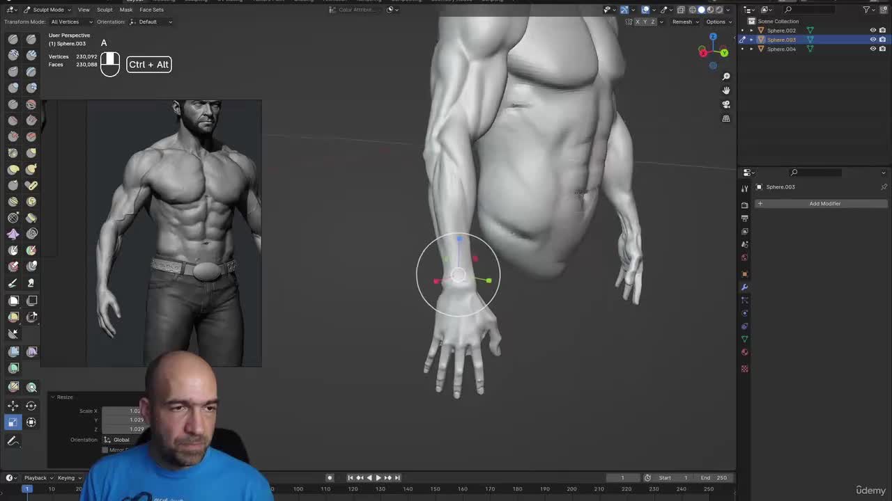10 - Finishing the realistic arm-2-2
