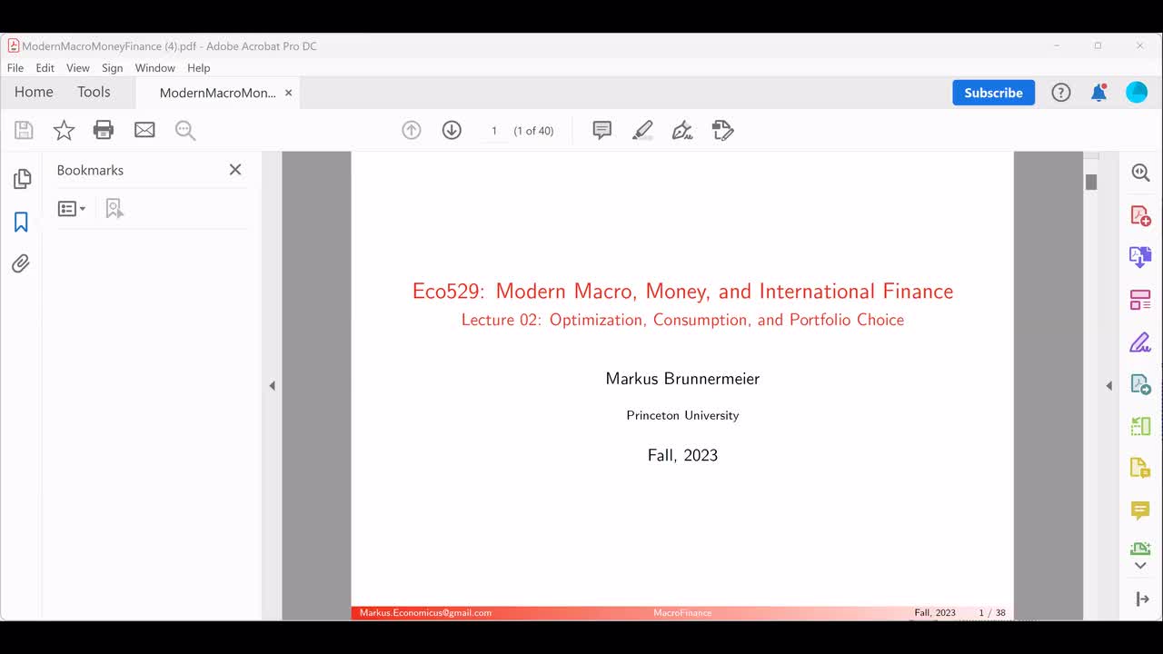 2. Continuous Time Stochastic Optimization