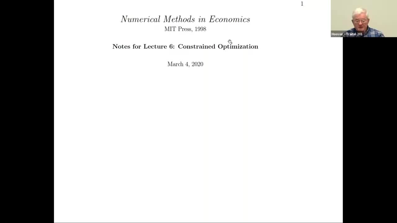 Lecture 06- Constrained Optimization