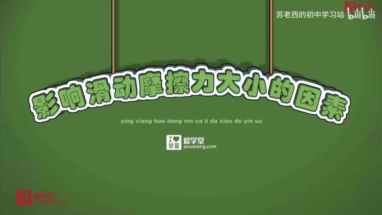 62.滑动摩擦力受什么影响(上）