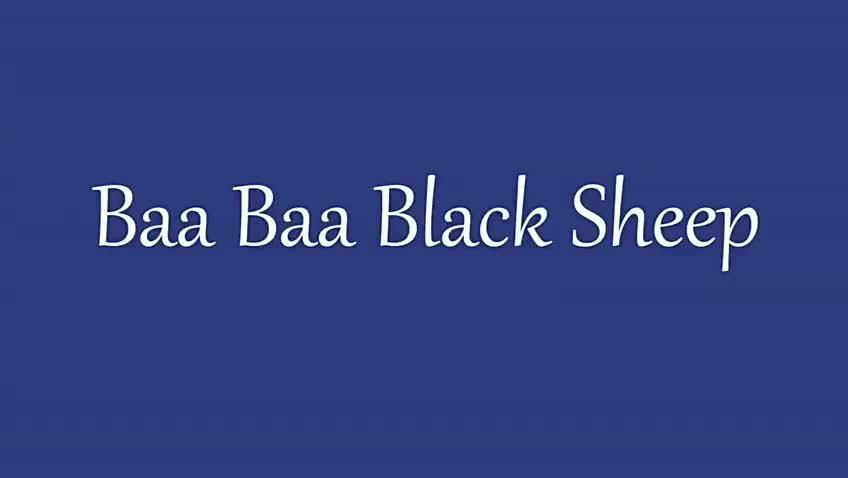 017 Baa baa black sheep